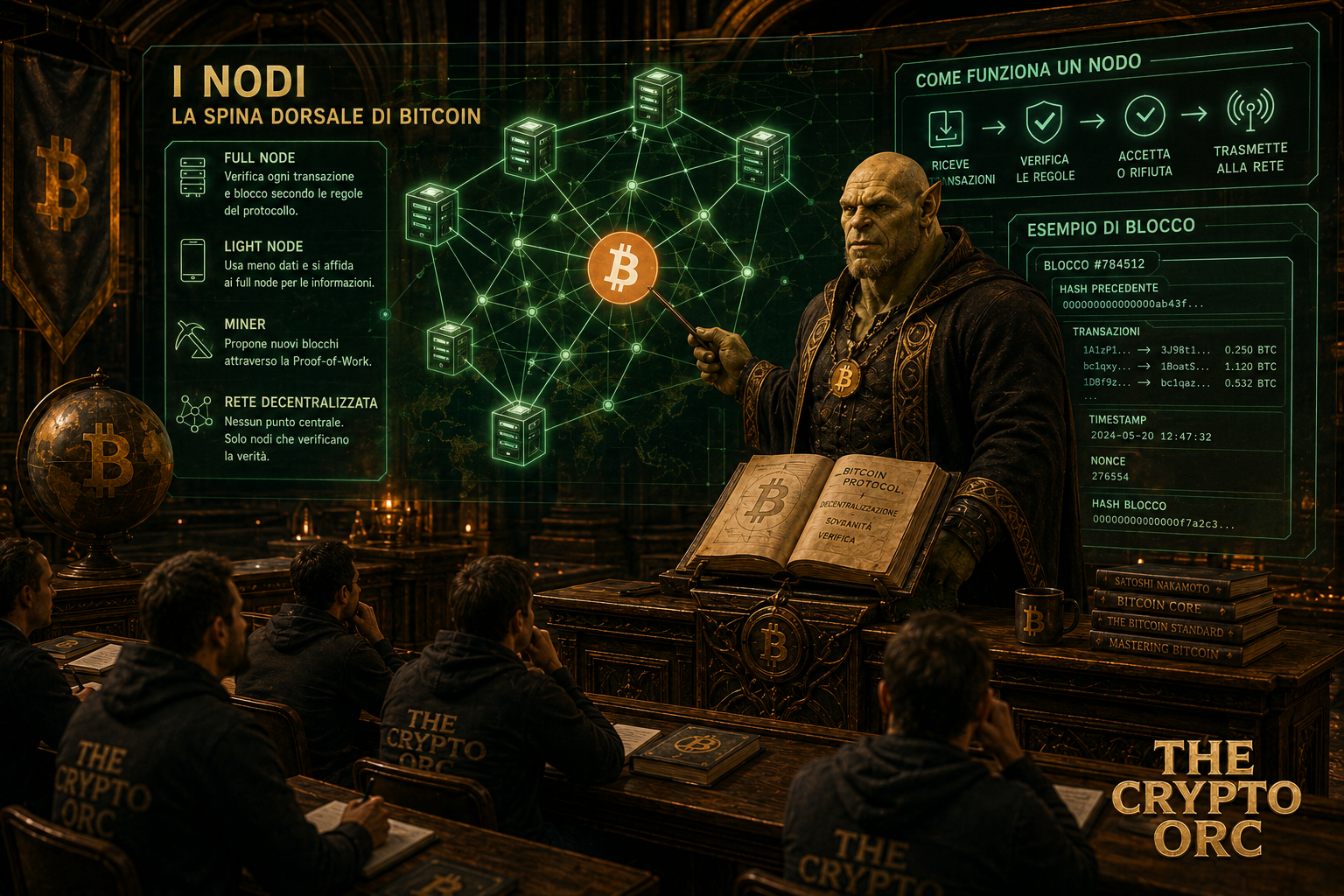 Cosa sono i nodi Bitcoin e blockchain: chi verifica davvero la rete